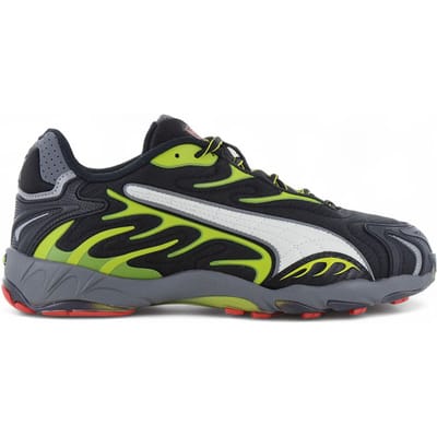 PUMA Unisex X A$ap Rocky Inhale Mesh Black-warm White-lime Pow Taglia: 40 | Scarpe da Corsa Outlet | Unisex | Nero