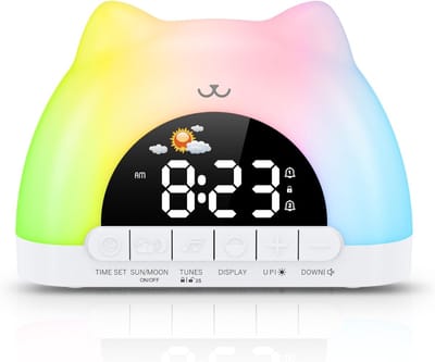 VLSelect® Slaaptrainer kinderen - Slaapwekker - Kinderwekker - Automatisch Dimbaar