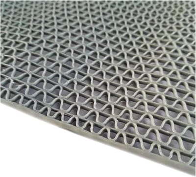 Drainage Vloermat - Antislipmat Douche - Waterafvoer Garages - S-vormig Hol Ontwerp - 120 x 120 cm - Grijs