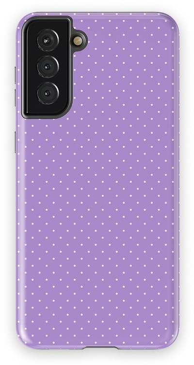 Micro Dots Tough Hoesje Samsung Galaxy S21 Plus | Geschikt Voor Mag | Stippen Motief Backcover Samsung Galaxy S21 Plus Mauve Dots