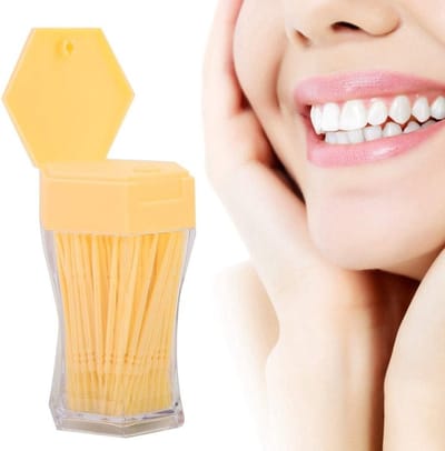 Kleurige tandenstokers met dispenser - 200 stuks, ideaal voor thuis, restaurants en feesten