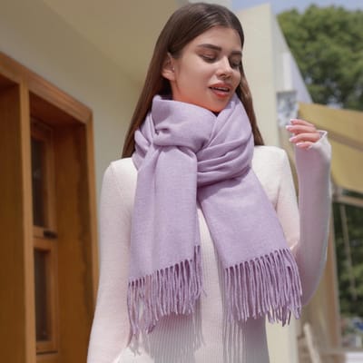 Dailygoods- Sjaal Dames - Zachte Warme Winter Sjaal - Elegant Accessoire voor Bruiloft/Avondfeest - Veelzijdig te Dragen - Comfortabel en Tijdloos - Perfect voor Formele Diner - Shawl
