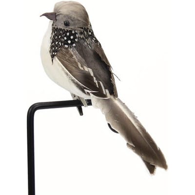1pc DIY mignon oiseau artificiel mousse vivement plume mini mésange artisanat oiseaux émulation décoration modèle moineau black