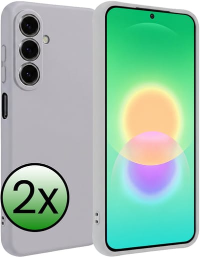 Hoesje 2 Stuks - Geschikt voor Samsung Galaxy A27 - Sterk & Shockproof - Case Siliconen - Back Cover - Telefoon Hoes - Lila