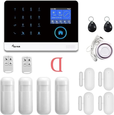 Slim Alarm Systeem - Huisbeveiliging Kit - Veilige Woning - App Controle - 10 Gram - Zwart