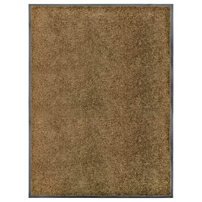 vidaXL - Deurmat - wasbaar - 90x120 - cm - bruin