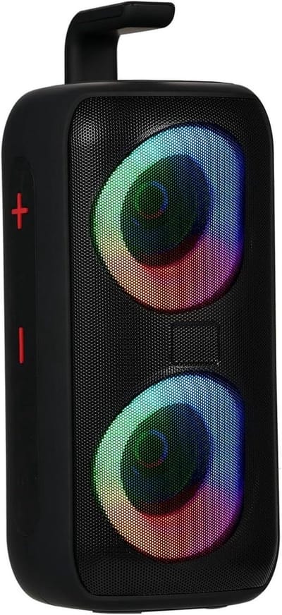 Draagbare Bluetooth Luidspreker - Draadloze Speaker - Muziek Luisteren - 360 Graden Geluid - 106x108x253mm - Zwart