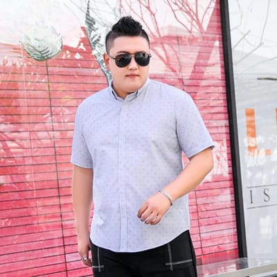 Nieuw Dikke Maten Jongens Shirt met Korte Mouwen Dikke Man Oversized Loszittend Dikke Man Shirt XXXXXL 8XL