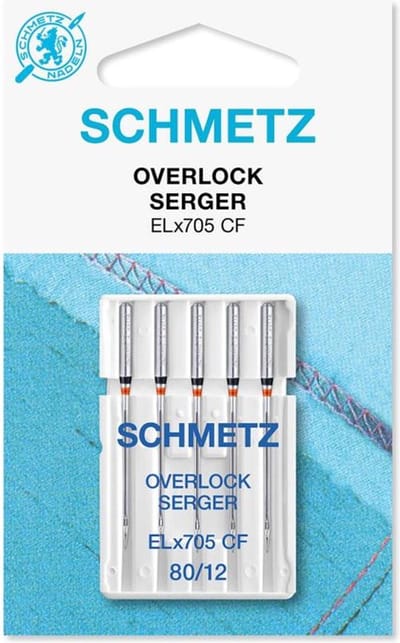 Schmetz - Overlock universeel - serger universeel - ELx705 CF - dikte 80/12 - 5 stuks