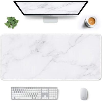 Extra Grote XXL & XL Bureau Muismat 89cm x 35cm Waterdicht met Gestikte Rand voor Gaming en Kantoor