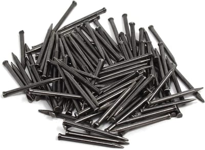 Stalen Plintpennen - Nagels Platte Kop - Bevestigen Plinten - Verzonken Kop - 15 x 25 mm - Grijs