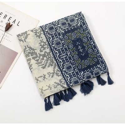 Écharpes Châles en Lin Coton Doux Femmes Luxe Premium Foulard Femme Long Motif Léopard Tacheté Écharpes à Franges Écharpe One Size gray