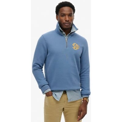 Superdry Sd &amp; co. Half Zip Track Top Blue Grootte: Xxl