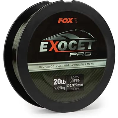 Pro Monofilament Lo-Vis Green X1000M Exocet Fox - Karper Lijn Nylon - Karper Lijn - Karperlijn - Karper - Karpervissen