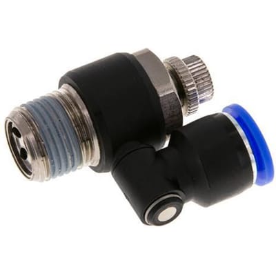 Draaibaar Regelventiel 12 mm - R1/2'' Regeling-Uit Messing/Nylon