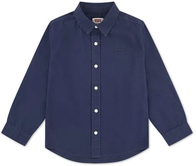 Levi´s ® Kids Battery Housemark Overhemd Met Lange Mouwen Blauw 6 Years Jongens,Meisjes