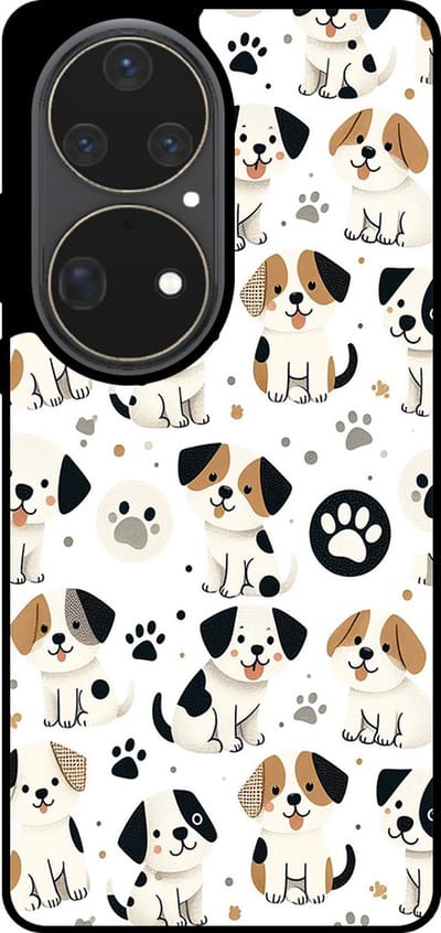 Smartphonica Telefoonhoesje Geschikt voor Huawei P50 Pro met honden opdruk - TPU backcover case dog design geschikt voor Huawei P50 Pro