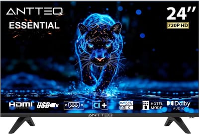 ANTTEQ AE24H5-Q1 - 24 inch (60 cm) HD LED TV - Triple Tuner (DVB-S2/T2/C) - Hotelmodus - Dolby Audio