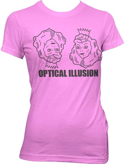 Hybris Dames-T-shirt ‘Old And Ugly Or Young And Beautiful’ SH-5-15438-LFH1-2
