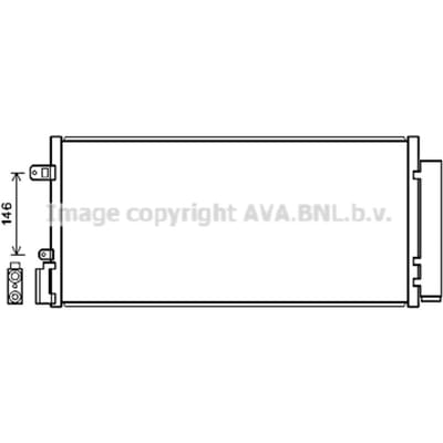 Condensator, airconditioning AVA COOLING CT5062D AVA