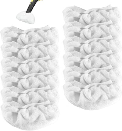 Herbruikbare microvezel pads voor stoomreinigers - 12 stuks wasbare en vervangbare accessoires voor effectieve reiniging