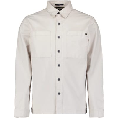 No Excess Overshirt Buttons Stretch Chalk Maat: M | Casual Overhemden Outlet | Heren | Wit