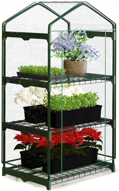 Mini Broeikas - Kleine Foliekas - Planten Kweken - UV-gestabiliseerd - 125 cm Hoog - Transparant
