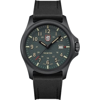 Montre Homme Luminox Atacama Field Bracelet Caoutchouc Cadran Vert Quartz XL.1977 100M vert