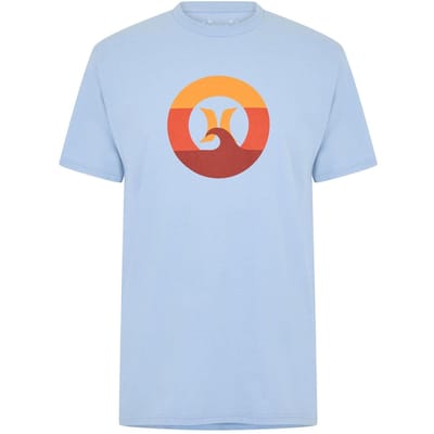 Hurley Heren T-shirt Wave (Grijs)