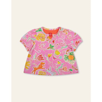 Oilily Trimmy T-Shirt- maat86/24m Fuchsia Roze