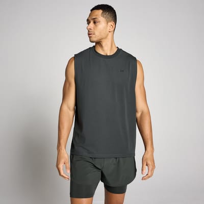 MP Heren Oversized Cotton Modal Tanktop - Gewassen Zwart - XS