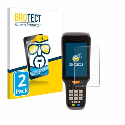 BROTECT - Screenprotector voor Datalogic Skorpio X5 - Folie Beschermfolie transparant 2 Stuks