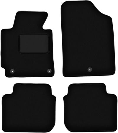 Zwarte veloursmatten voor: Hyundai Elantra V coupé, sedan (2010-2016)