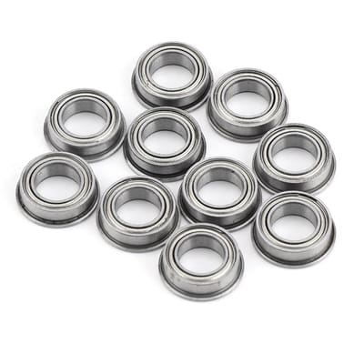 10 stuks MF106ZZ Roestvrij Staal Mini Metalen Afgeschermde Flens Kogellagers 6x10x3mm