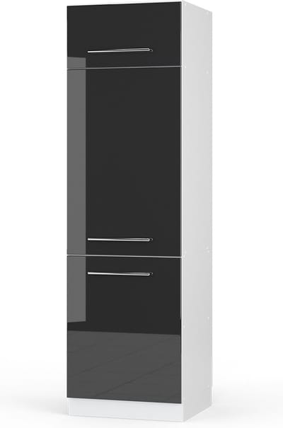 Vicco Fame-Line Koelkast ombouwkast – 60 cm Antraciet Hoogglans