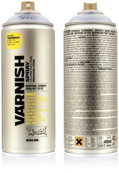 Montana TECH VARNISH Spray Spuitbussen - 400ml - Hoogglans T1000
