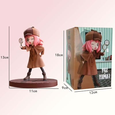 SPY X FAMILY CODE: Figurine Blanche Anime Mignonne Kawaii Figurine Jouet Poupée Décoration de Bureau Pour Enfants Adultes Fans Fille Cadeau d'Anniversaire