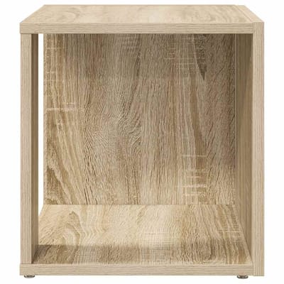 vidaXL - Bijzettafels - 33 - x - 33 - x - 34 - cm - Engineered - wood - Sonoma - Eiken