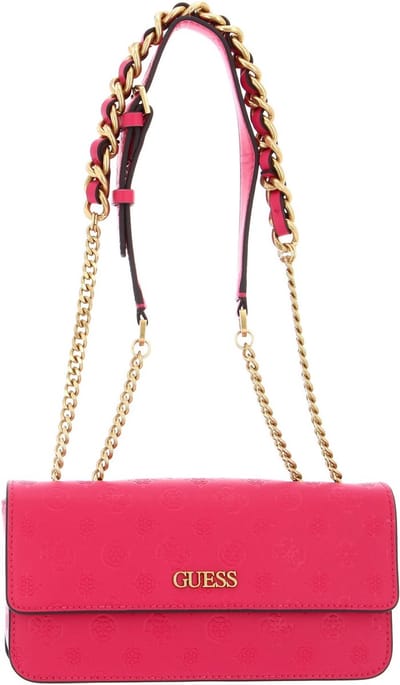 GUESS Schoudertas Geva Convertible Flap Crossbody Bag Magenta Paars