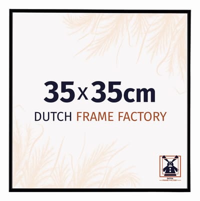 Fotolijst 35x35 cm - Kunststof - Zwart Mat - Easy