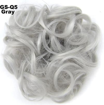 Haar Wrap, Brazilian hairextensions knotje grijs Gray#