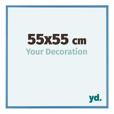 Your Decoration - Fotolijst 55x55 cm - Aluminium - Staal Blauw - Kent