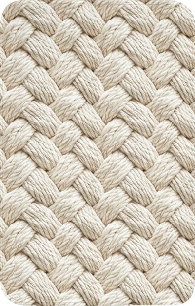 WC mat 50x80 cm - Antislip - Touw - Gebreid - Beige - Toiletmat - Vloermat - Douchemat - Toilet tapijt - Toiletmatten