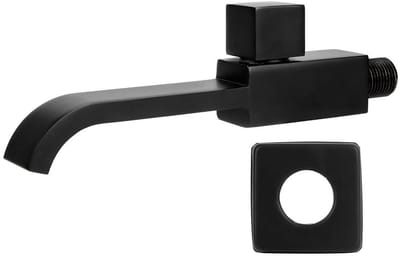 Dailygoods- Wastafelkraan Wandmontage - Mat Zwart - Duurzaam Messing - Corrosiebestendig - Hoge Druk - Eenvoudig te Installeren - Badkamerkraan