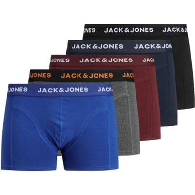 Jack & Jones Boxershorts JACBLACK FRIDAY Trunks 5-pack Zwart / Navy / Port Royal-XL