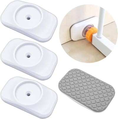 Veiligheidswandbeschermers voor baby's - Muurbeschermer zonder boren - Trappenrooster & deurbescherming - Wandbescherming voor gordijnen, hekken, kleerhangers.