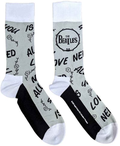 The Beatles - AYNIL & Drum Enkelsokken - Grijs