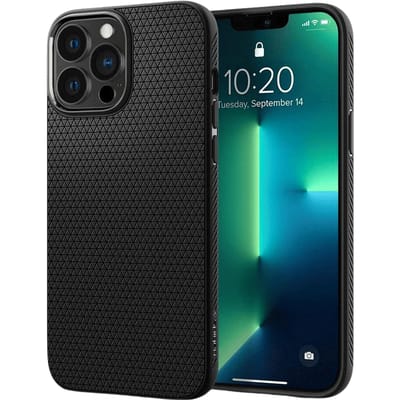 Spigen Liquid Air Apple iPhone 13 Pro Max Hoesje Back Cover Zwart