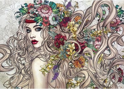 Puzzel 1500 stukjes: Flower power voor volwassenen