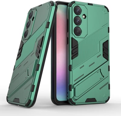 Hoesje geschikt voor Samsung Galaxy A54 Hoesje - Solidenz StandGuard Xtreme - Groen